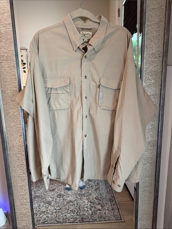 Cabela's Other - Cabela's Men's Tan Button-Front Utility Shirt XXL
